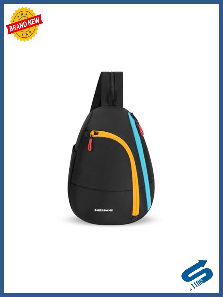 Convertible Sling Backpack, 8l Travel Bag, Rfid Protection, Recycled Nylon